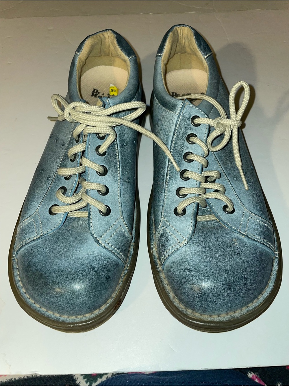 Dr. Martens Blue Leather Lace-Up Oxford Shoes Men's US 9 UK 8 EU 42 Y2K